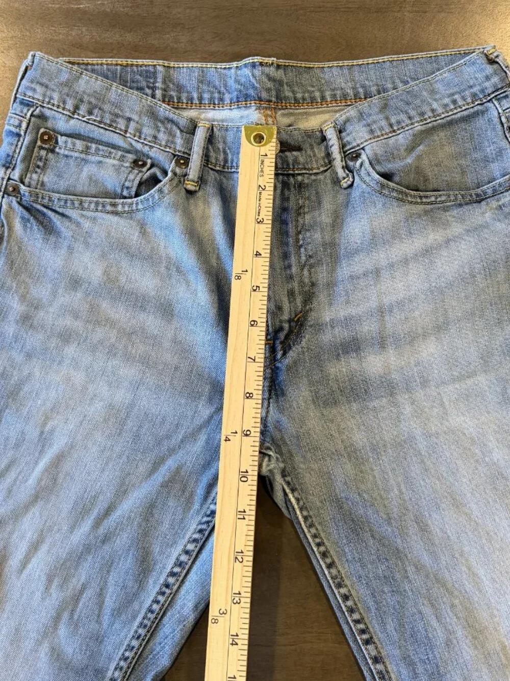 Levi’s 511 Slim Men’s Jeans W33 L30 Light Wash Denim Distressed AS IS